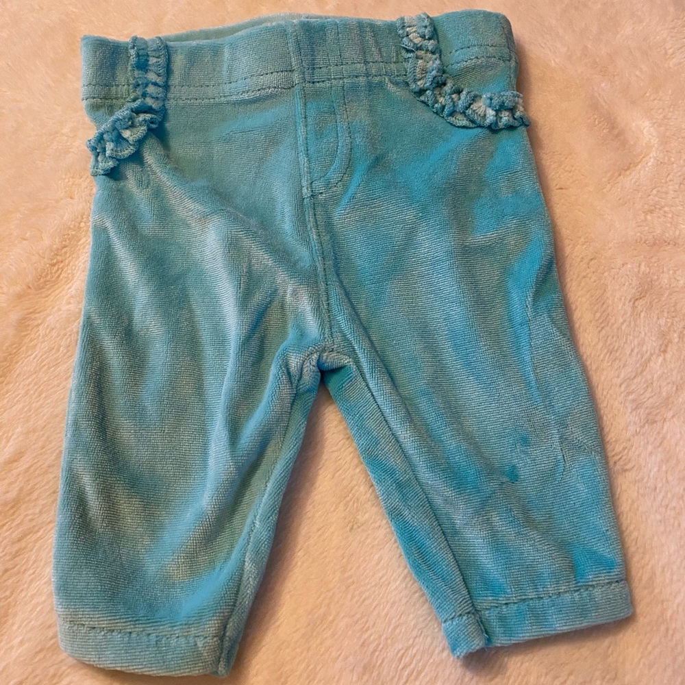 Garanimals Girl Velvet Pants Size Newborn 👶